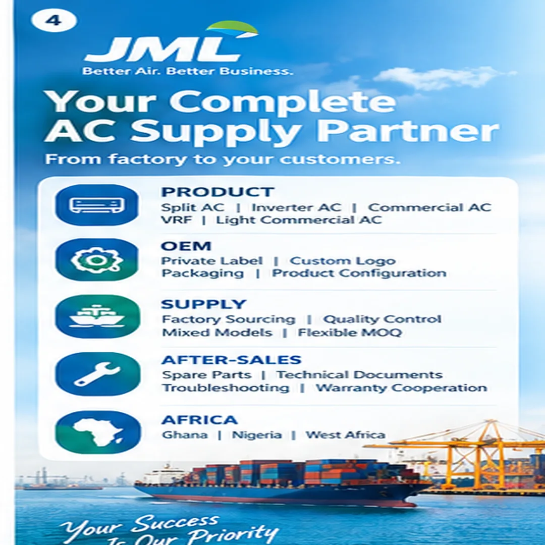 JML's complete air-conditioner supply solution